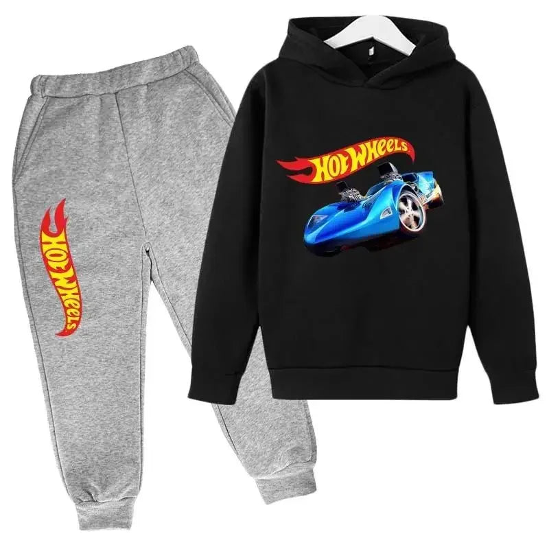 HotWheels Kinder Trainingsanzug – Hoodie & Hose im Set (3–13 Jahre)