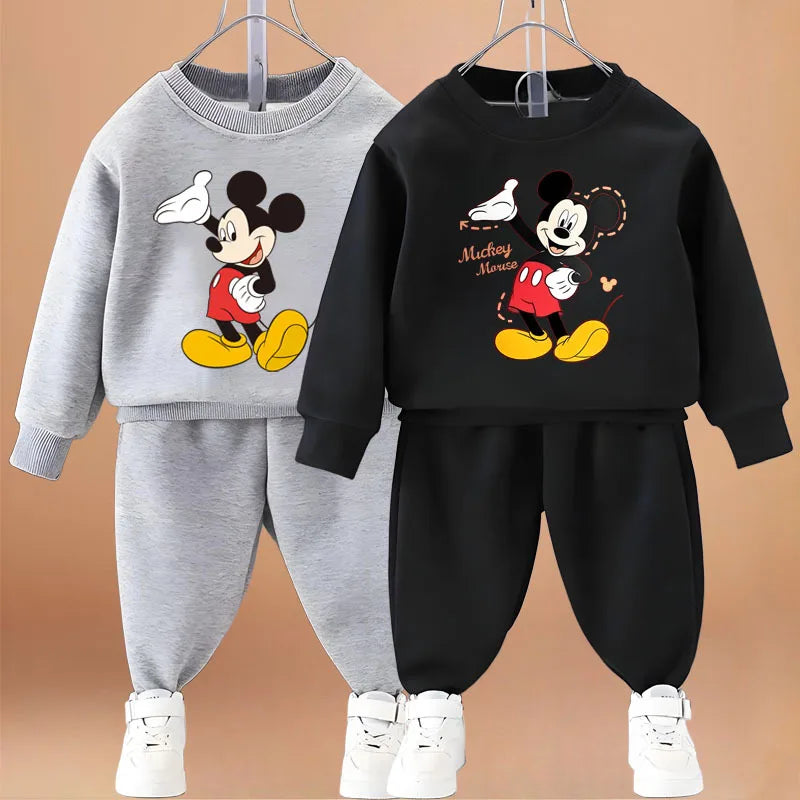 Kinder Sweatshirt-Set mit Cartoon-Print – Pullover & Hose für Jungen (4–6 Jahre)