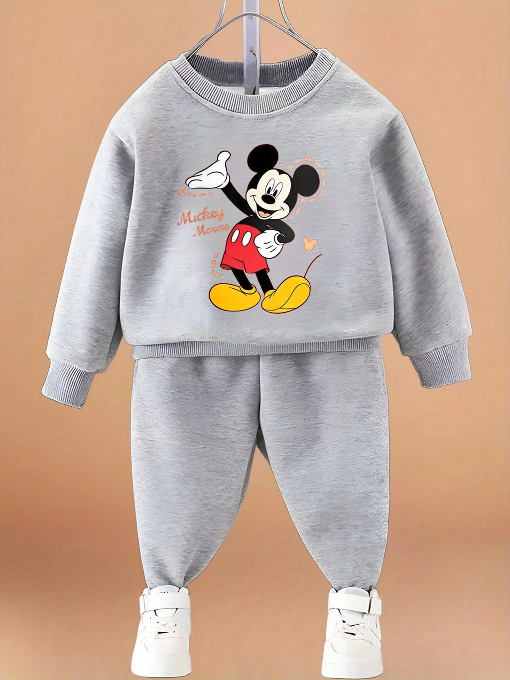 Kinder Sweatshirt-Set mit Cartoon-Print – Pullover & Hose für Jungen (4–6 Jahre)
