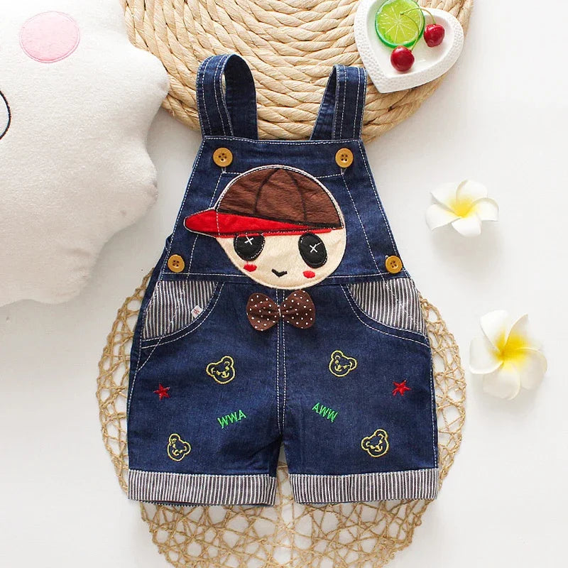 Süße Kinder Latzhose aus Denim – Bequemer Jeans-Overall für Kleinkinder