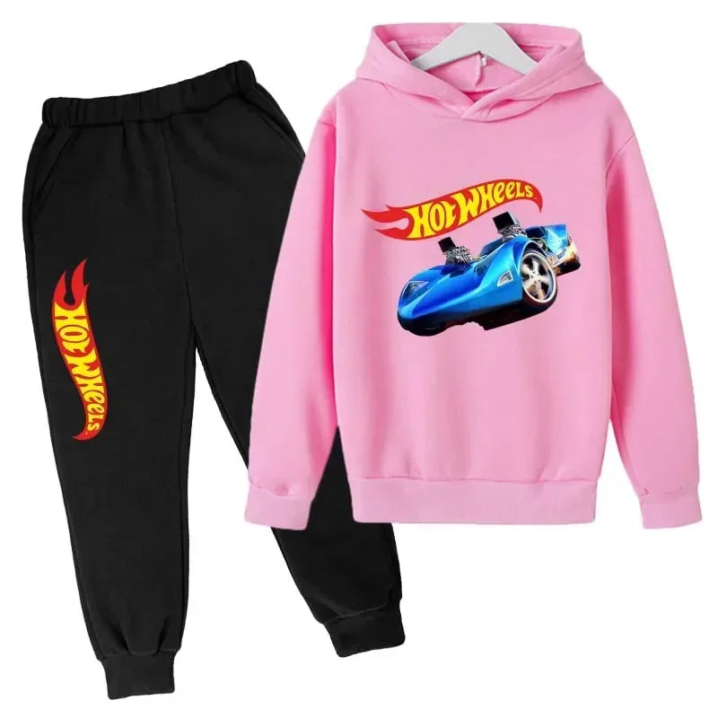HotWheels Kinder Trainingsanzug – Hoodie & Hose im Set (3–13 Jahre)