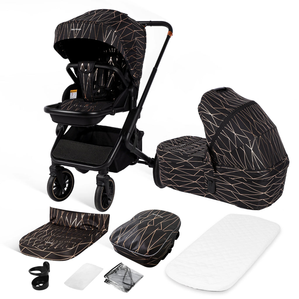 BabyVoyage 2-in-1 Kinderwagen – Wendbarer Sitz, 1-Klick-Faltung & XXL-Korb (0–3 Jahre, EU-Lager)