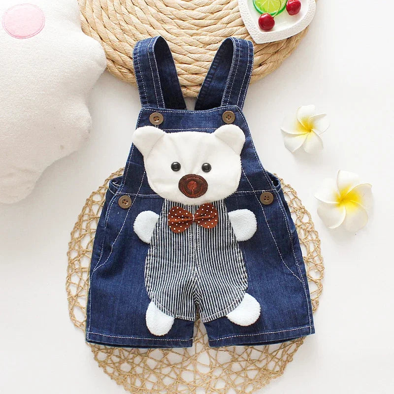 Süße Kinder Latzhose aus Denim – Bequemer Jeans-Overall für Kleinkinder