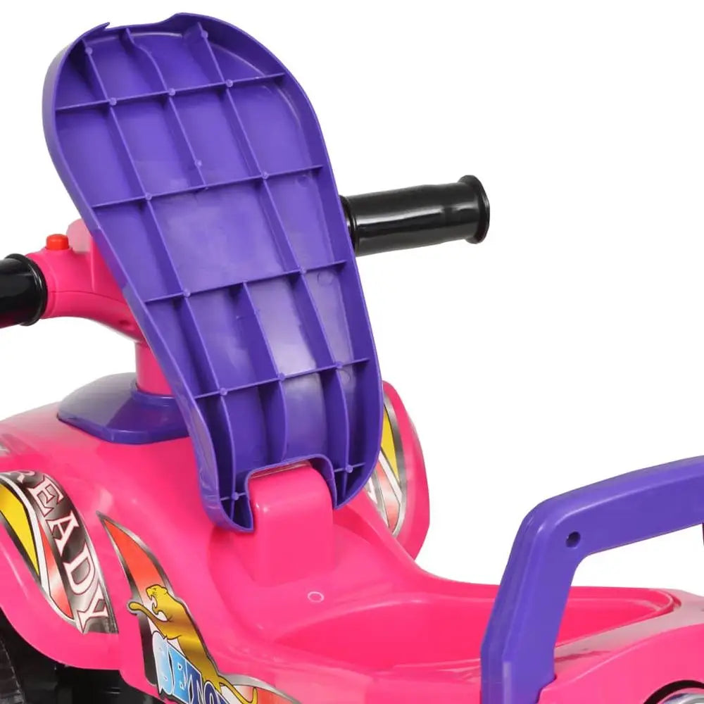 Buntes Kinder Rutschfahrzeug – 4 Räder, Stauraum & Schiebemechanismus