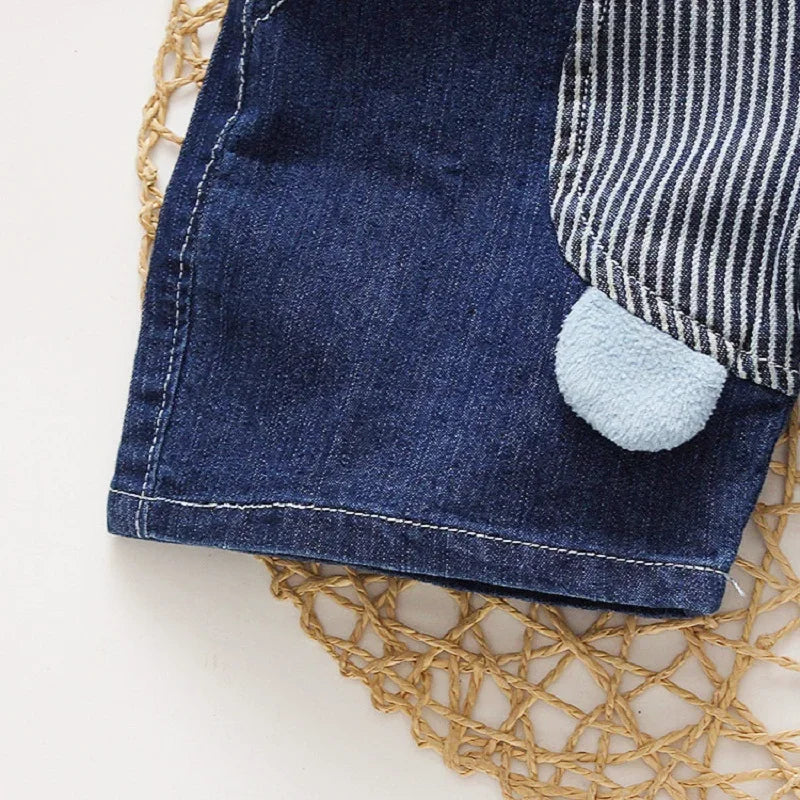 Süße Kinder Latzhose aus Denim – Bequemer Jeans-Overall für Kleinkinder