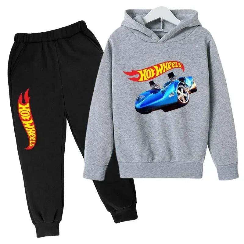 HotWheels Kinder Trainingsanzug – Hoodie & Hose im Set (3–13 Jahre)