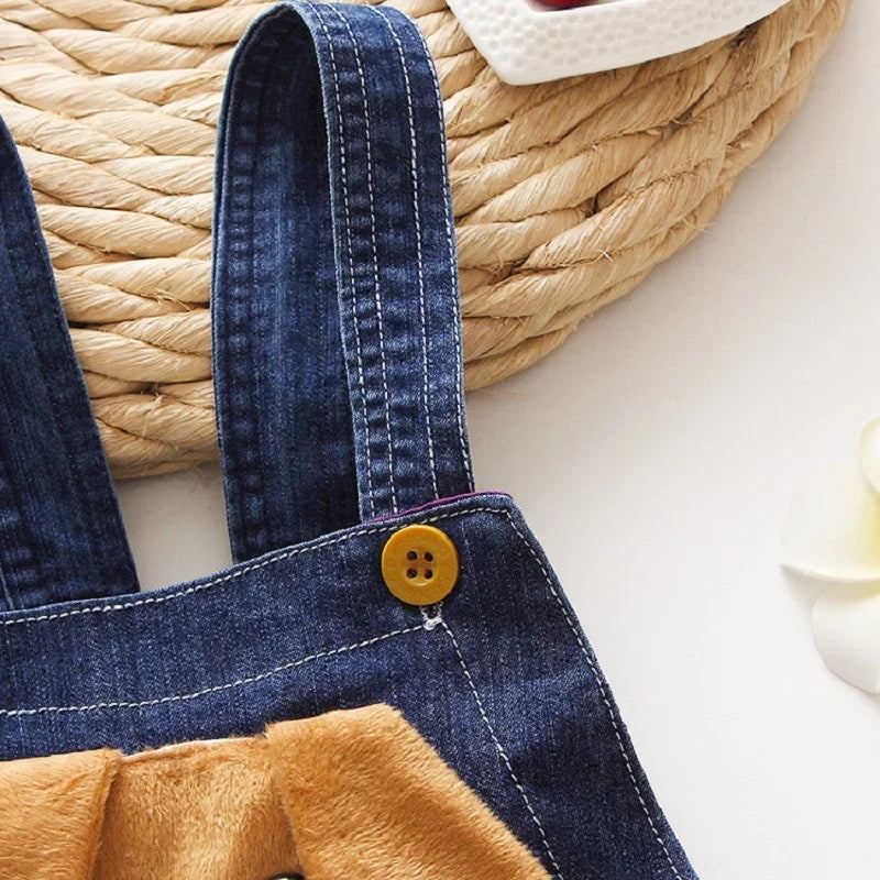 Süße Kinder Latzhose aus Denim – Bequemer Jeans-Overall für Kleinkinder