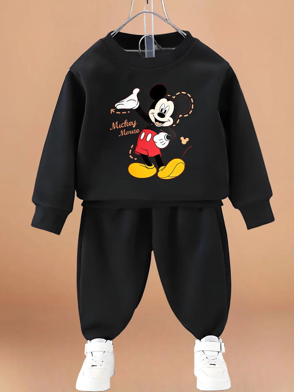 Kinder Sweatshirt-Set mit Cartoon-Print – Pullover & Hose für Jungen (4–6 Jahre)