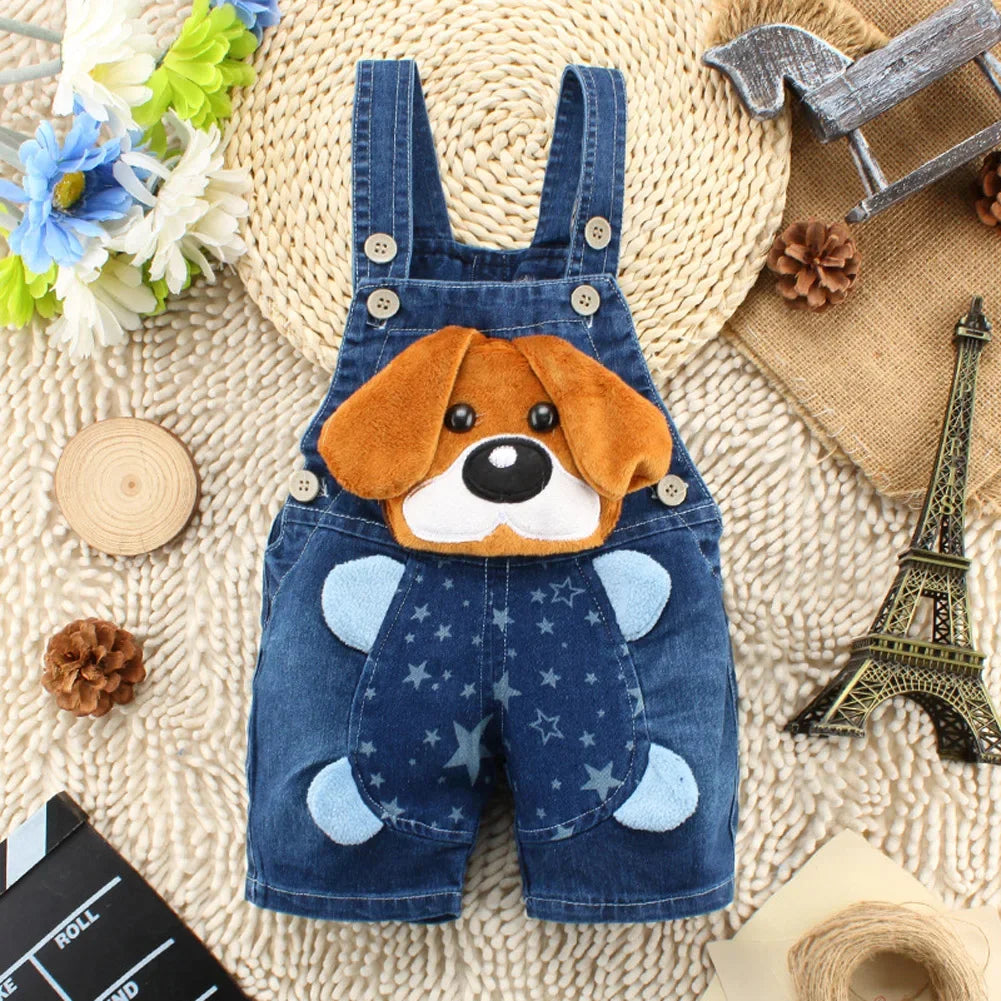 Süße Kinder Latzhose aus Denim – Bequemer Jeans-Overall für Kleinkinder