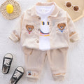 Baby & Kleinkind Set mit Bären-Print | Langarm Shirt & Hose | Unisex | 9 Mon.–5 Jahre
