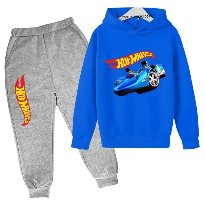 HotWheels Kinder Trainingsanzug – Hoodie & Hose im Set (3–13 Jahre)