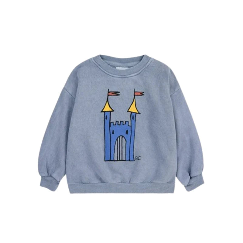 Kinder Hoodie mit Cartoon-Print – Unisex Sweatshirt für Frühling & Herbst