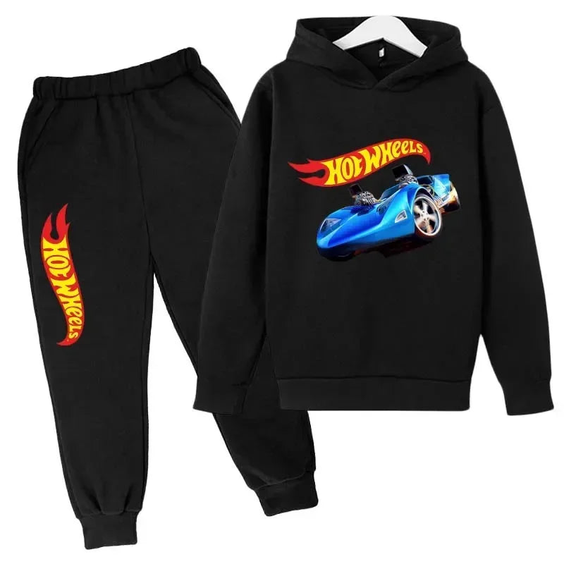 HotWheels Kinder Trainingsanzug – Hoodie & Hose im Set (3–13 Jahre)