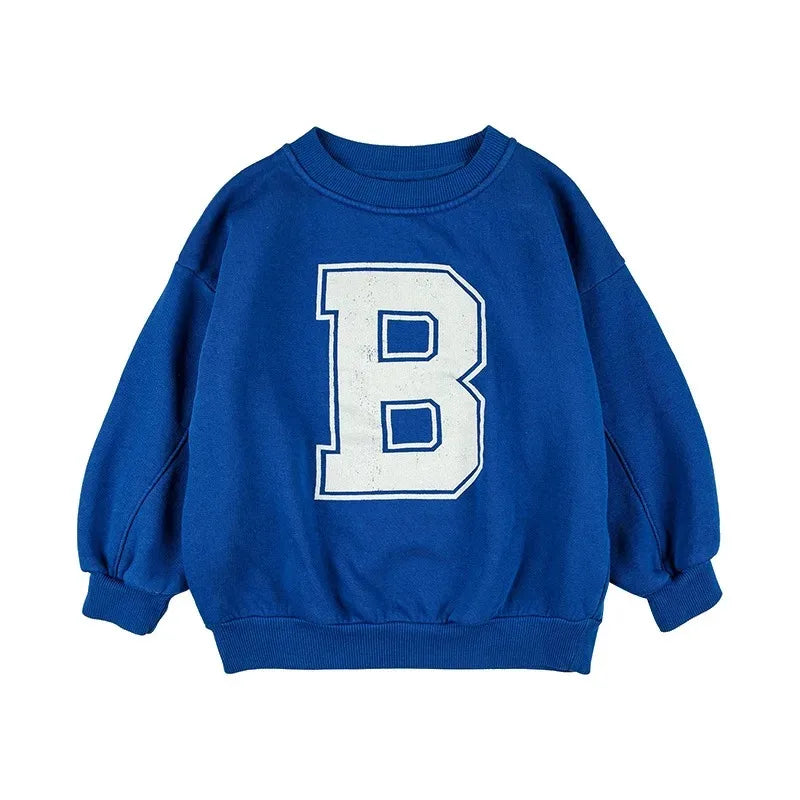Kinder Hoodie mit Cartoon-Print – Unisex Sweatshirt für Frühling & Herbst