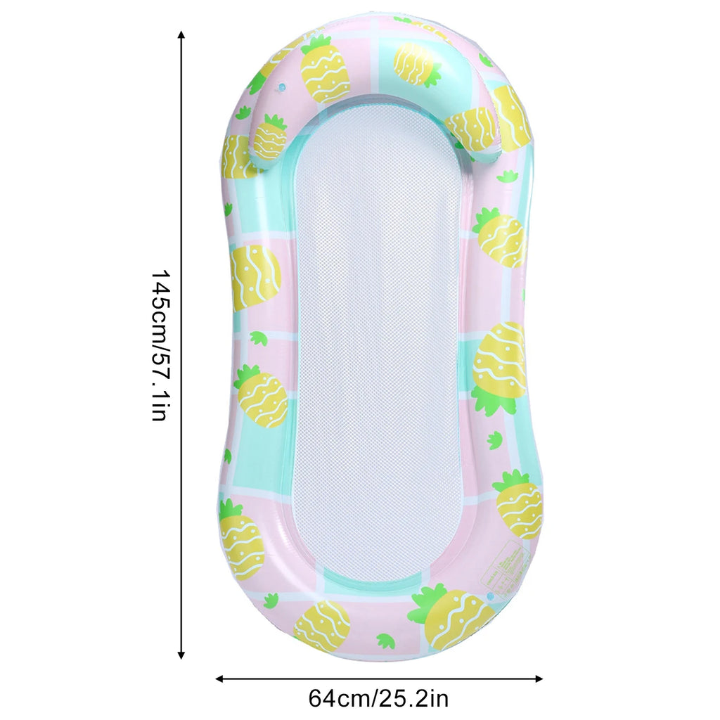 Aufblasbare Blatt-Poolliege – Grüne Schwimminsel für Sommer & Strand