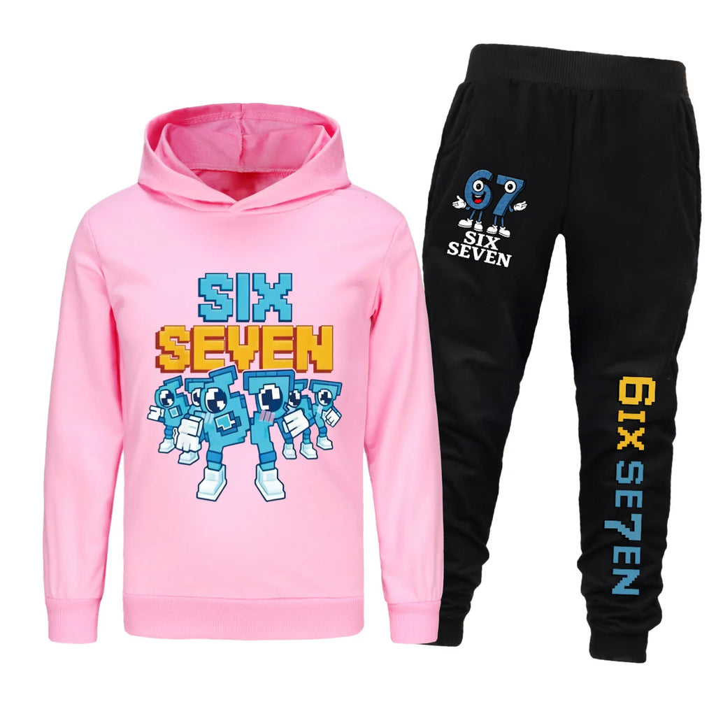 Kinder Fleece-Set mit Kapuze | Unisex Kapuzenmantel & Hose | 7–13 Jahre | Ganzjährig
