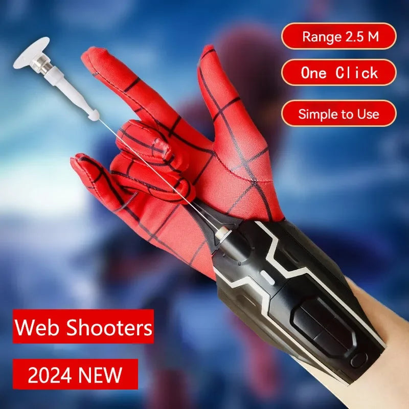 Spider-Man Web Shooter für Kinder – Handgelenk-Netzwerfer mit Handschuh