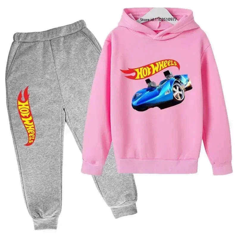 HotWheels Kinder Trainingsanzug – Hoodie & Hose im Set (3–13 Jahre)