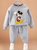 Kinder Sweatshirt-Set mit Cartoon-Print – Pullover & Hose für Jungen (4–6 Jahre)