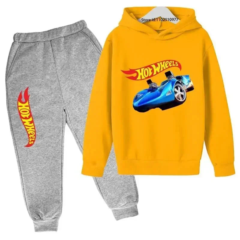 HotWheels Kinder Trainingsanzug – Hoodie & Hose im Set (3–13 Jahre)