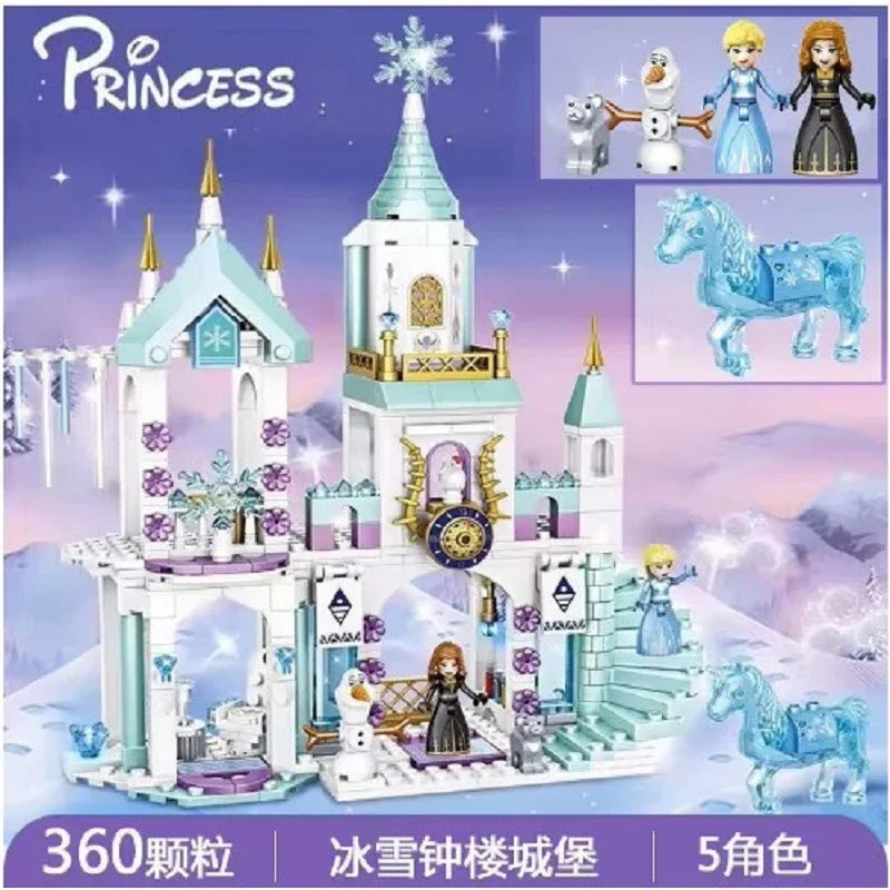 Disney Frozen Prinzessinnen-Schloss Bausteine – DIY Spielset für Kinder
