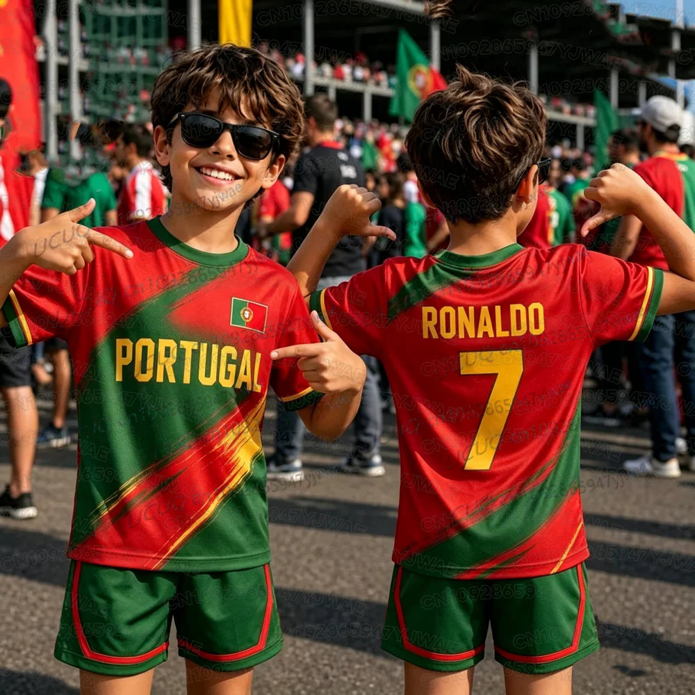 Portugal Trikot-Set 2026 – Ronaldo Nr. 7 – Damen, Herren & Kinder