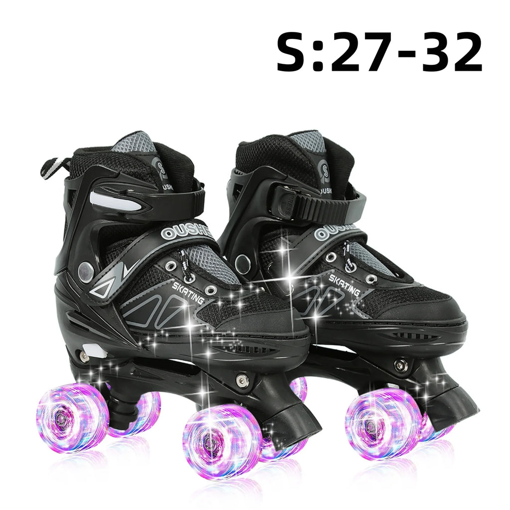 Kinder LED-Rollschuhe – größenverstellbar mit leuchtenden Rädern für Anfänger