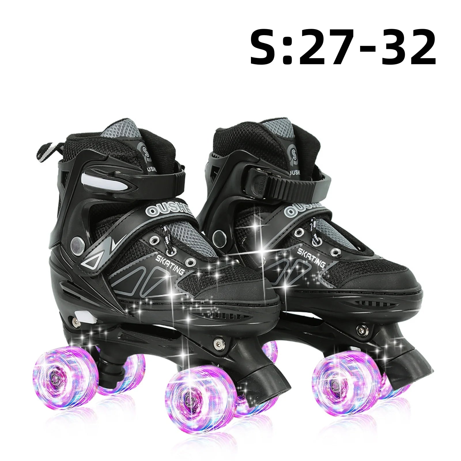 Kinder LED-Rollschuhe – größenverstellbar mit leuchtenden Rädern für Anfänger