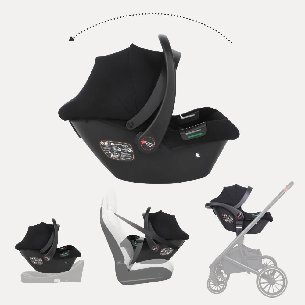 BabyVoyage 4-in-1 Kinderwagen-Reisesystem mit ISOFIX & 360°-Schwenkrädern – Für Neugeborene bis 26 kg