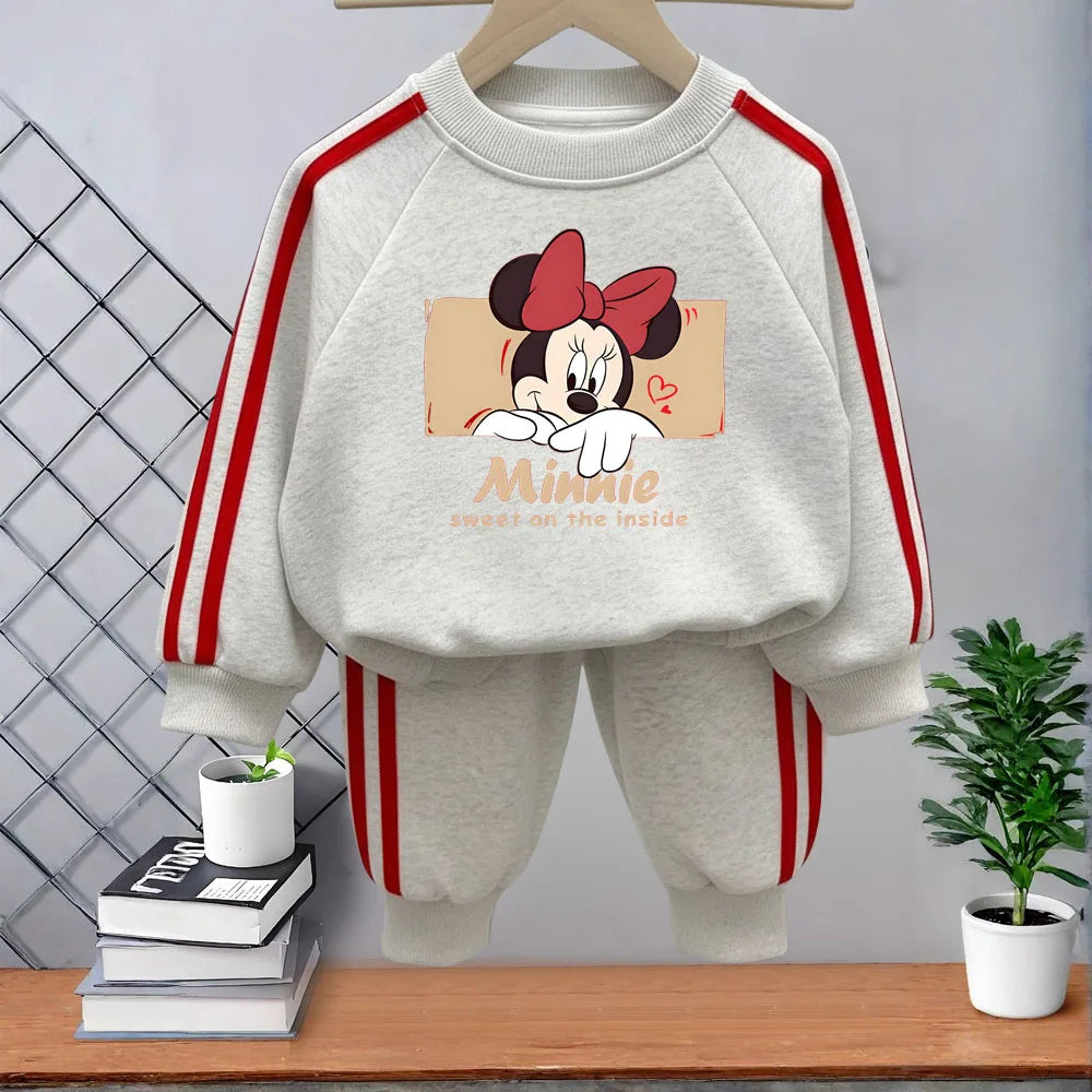Mädchen Trainingsanzug-Set – Hoodie & Streifenhose, 2-teilig (4–11 Jahre)