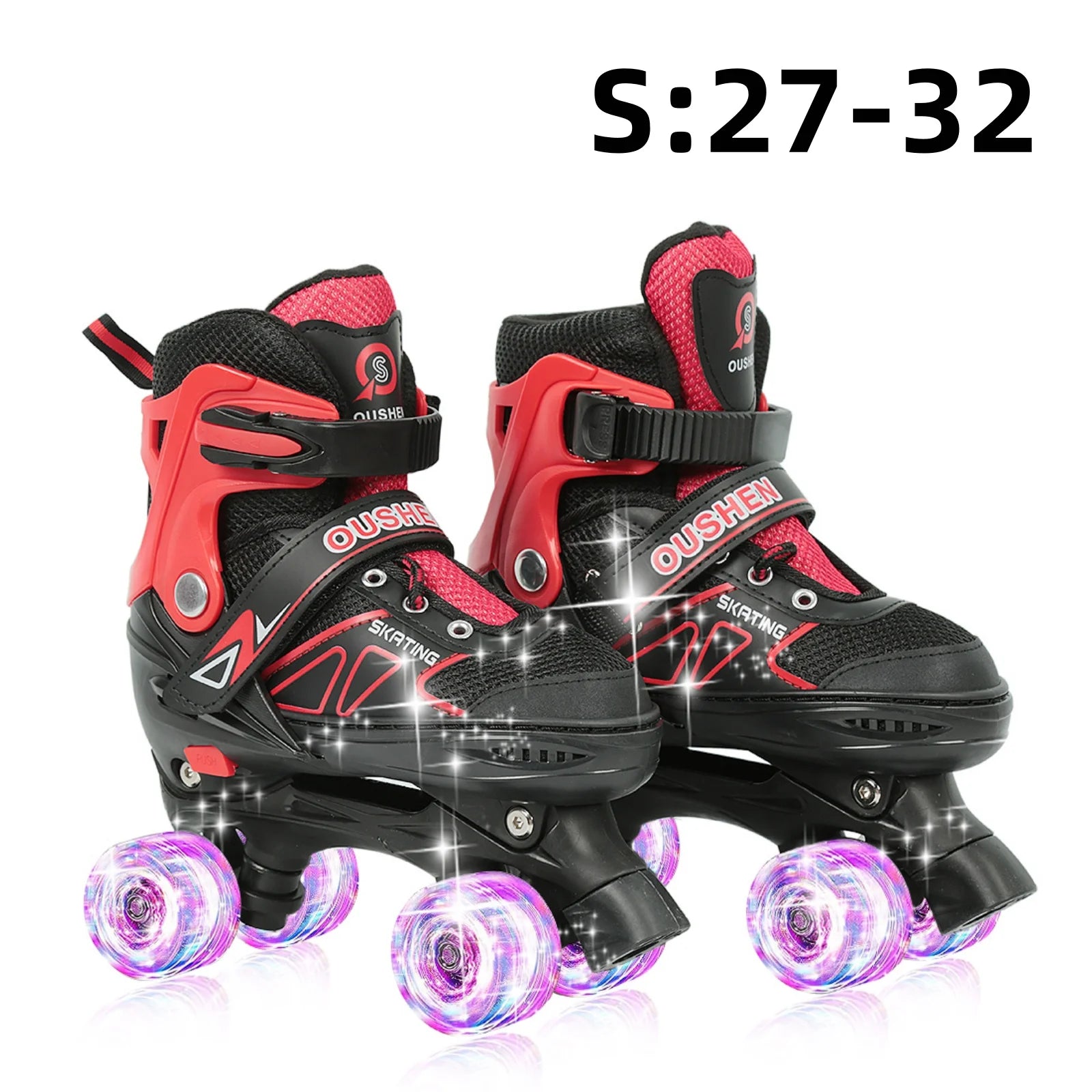 Kinder LED-Rollschuhe – größenverstellbar mit leuchtenden Rädern für Anfänger