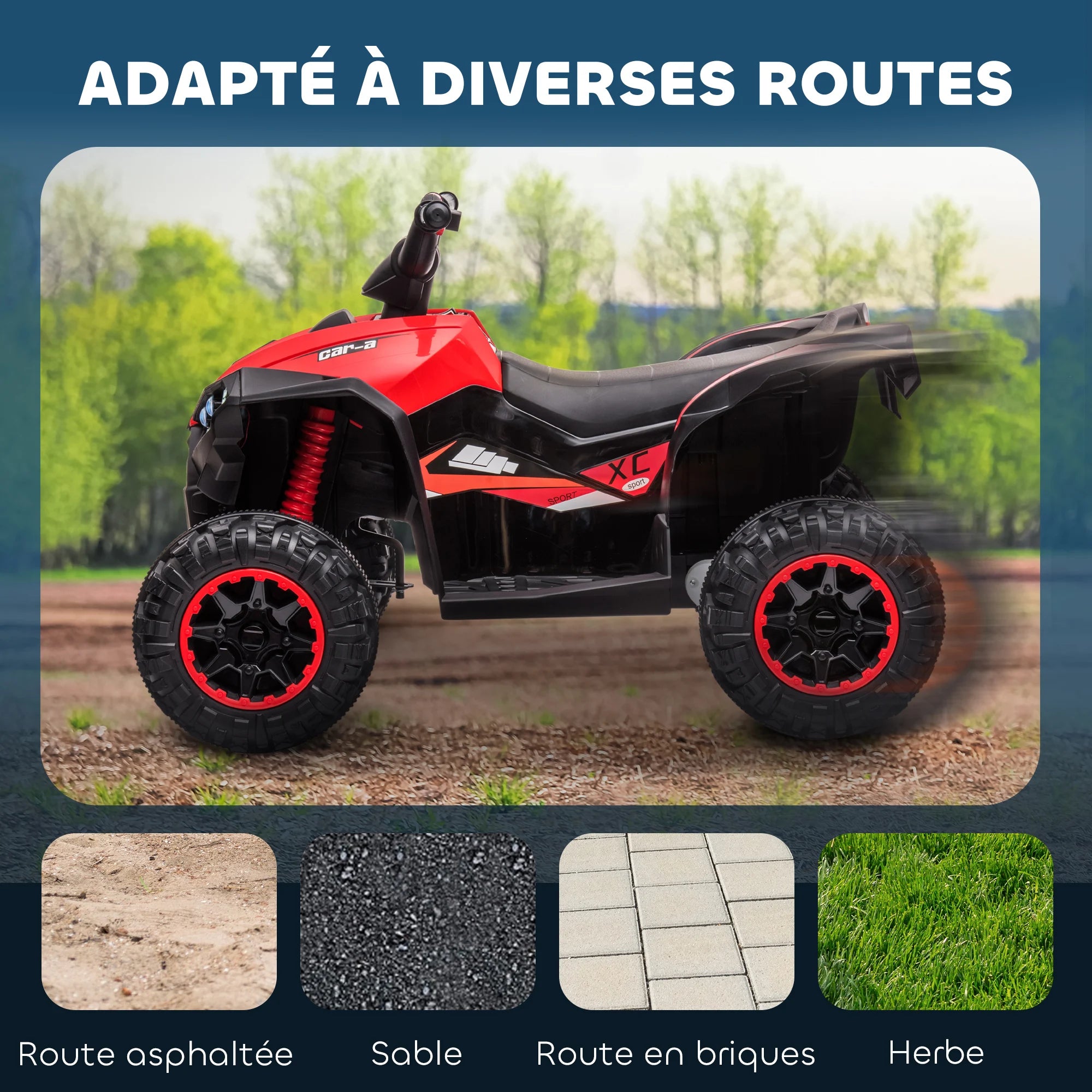 Kinder Elektroauto 12V Offroad – 2x35W, LED, Musik & Allradfederung (3–5 Jahre)