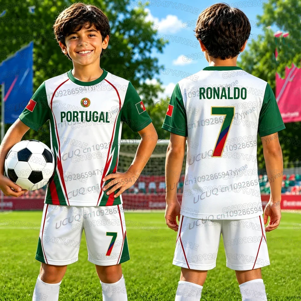 Portugal Trikot-Set 2026 – Ronaldo Nr. 7 – Damen, Herren & Kinder