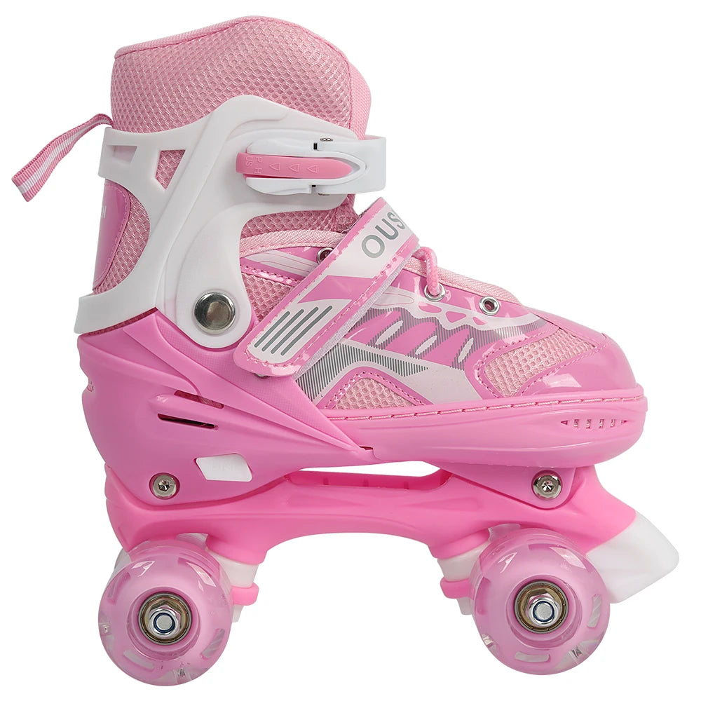 Kinder LED-Rollschuhe – größenverstellbar mit leuchtenden Rädern für Anfänger