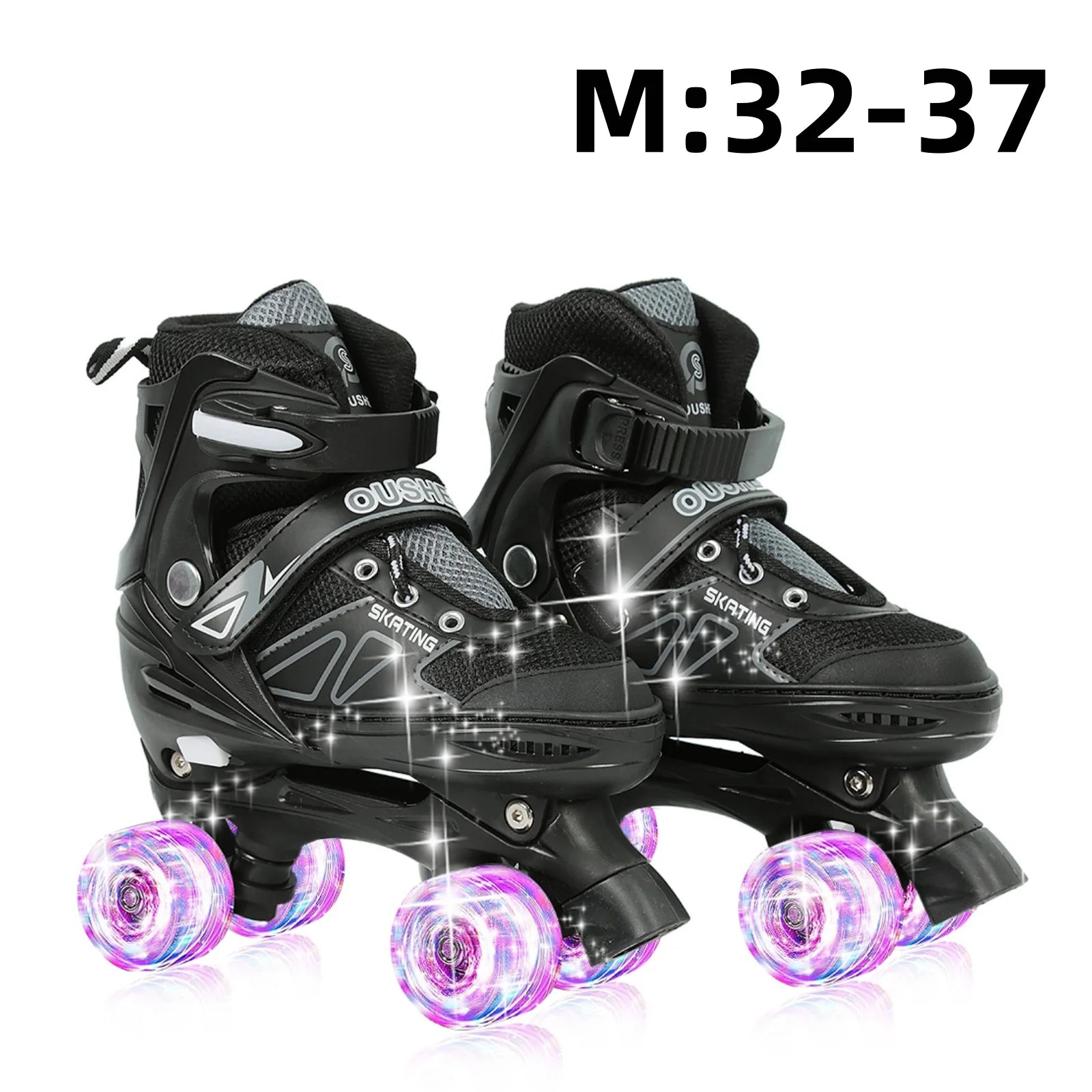 Kinder LED-Rollschuhe – größenverstellbar mit leuchtenden Rädern für Anfänger