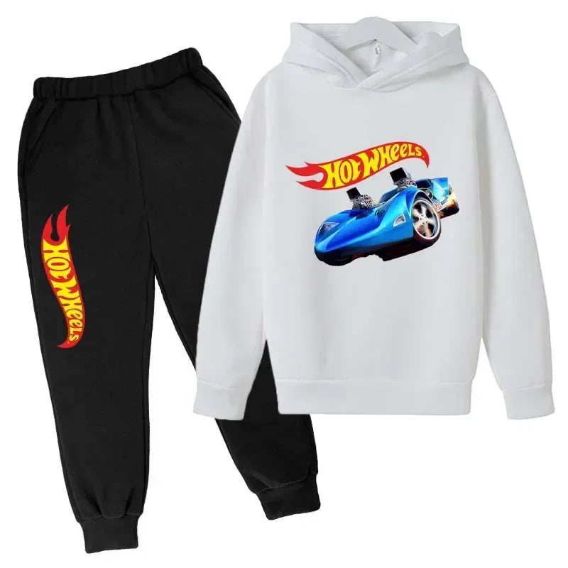 HotWheels Kinder Trainingsanzug – Hoodie & Hose im Set (3–13 Jahre)