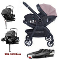 LUVCHAIN 4-in-1 Kinderwagen mit ISOFIX & Autositz – Faltbar, für Neugeborene (EU-Versand)