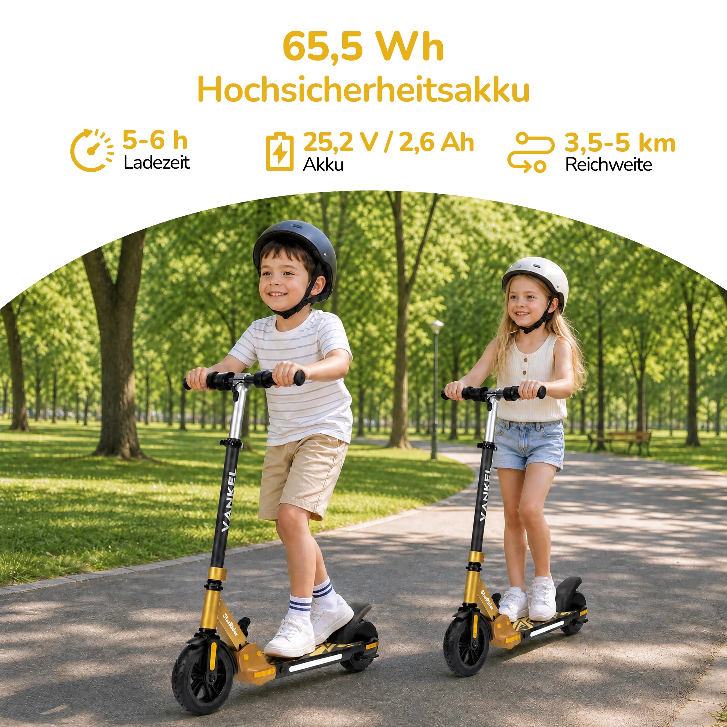 Kinder Elektro-Scooter ab 6 Jahren – 150W, bis 14 km/h, klappbar & mit LED