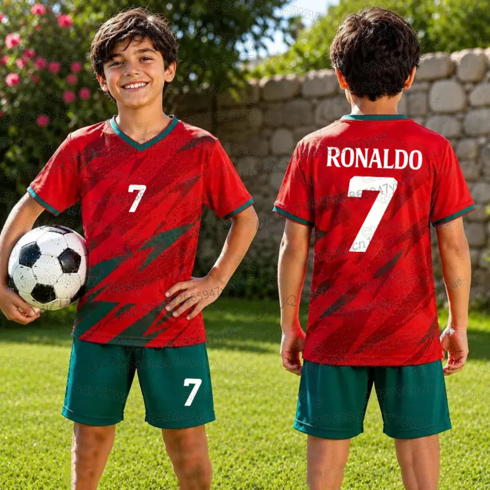 Portugal Trikot-Set 2026 – Ronaldo Nr. 7 – Damen, Herren & Kinder