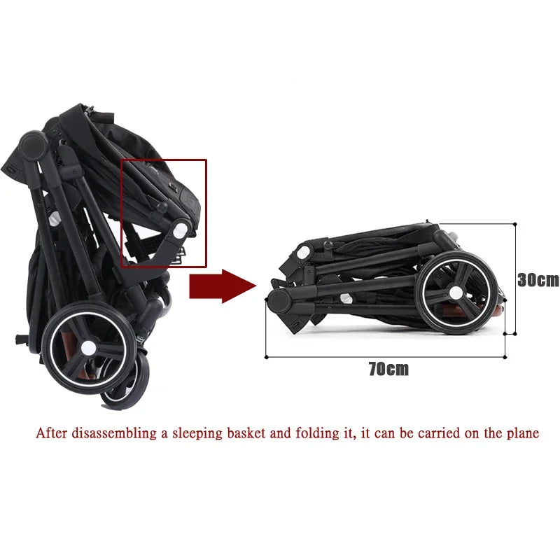 Multifunktionaler Zwillingskinderwagen – Faltbar, leicht & zum Babyfahrrad umbaubar