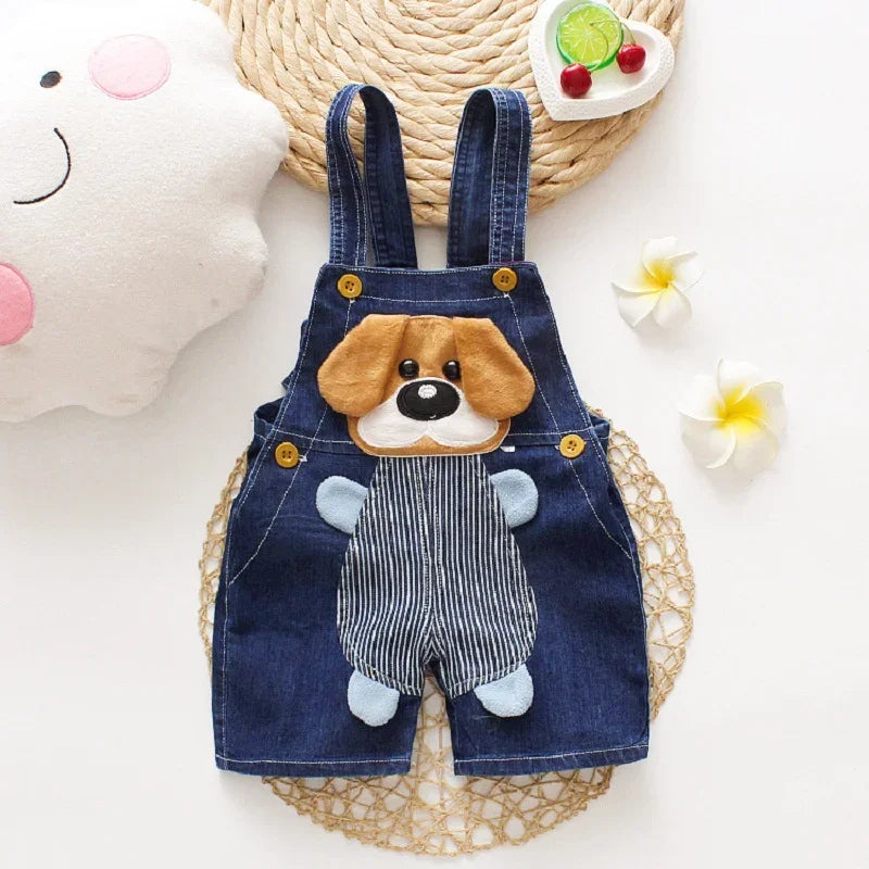 Süße Kinder Latzhose aus Denim – Bequemer Jeans-Overall für Kleinkinder